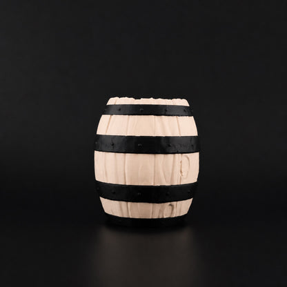 Barrel Pen Holder in Matte Beige finish