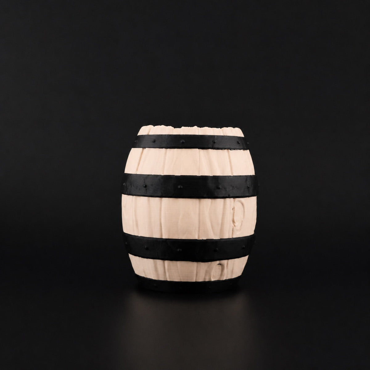 Barrel Pen Holder in Matte Beige