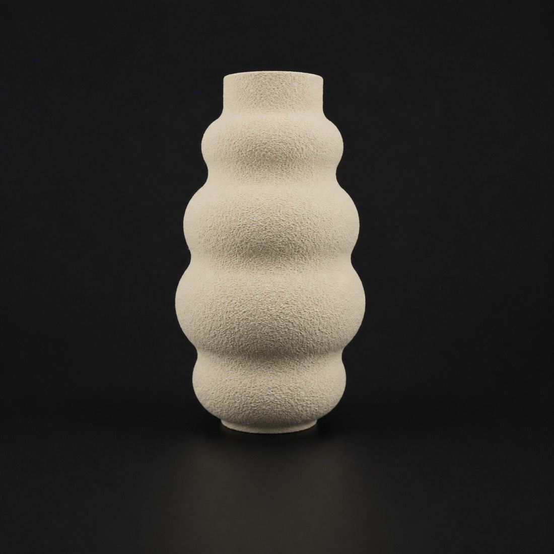 Boba Vase in Bone White finish