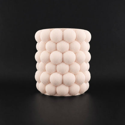 Bubble Planter in Matte Beige