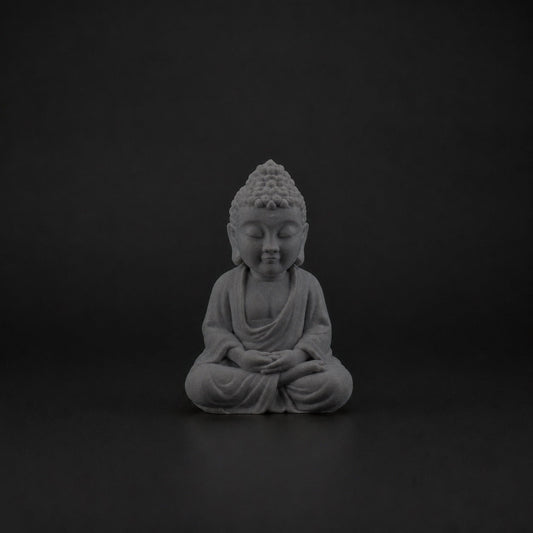 Buddha Sculpture ashen-concrete