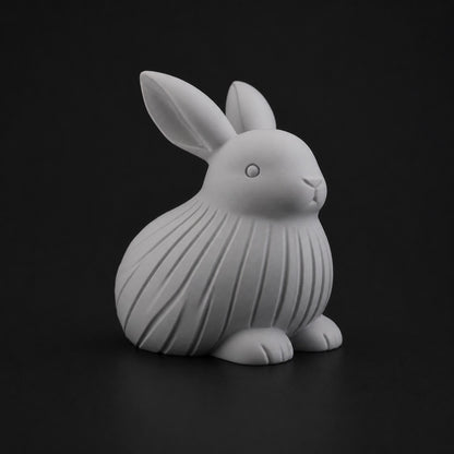 Bunny Decor in Gray finish