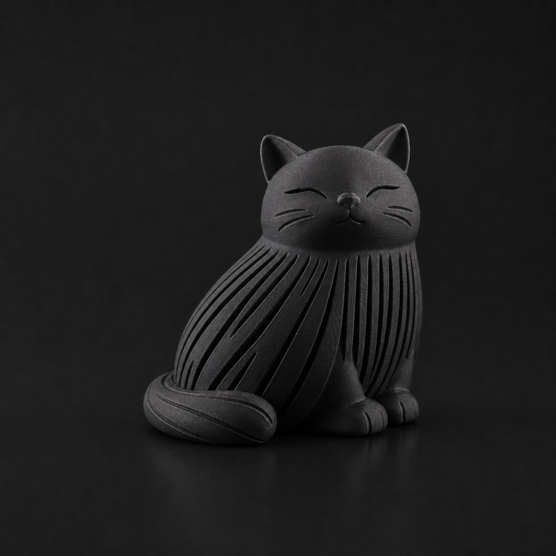 Cat Decor in Black finish