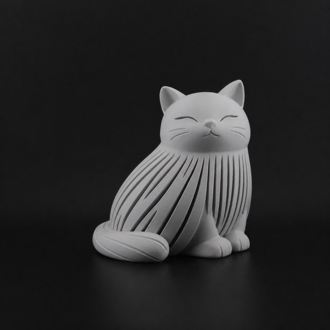 Cat Decor in Gray finish