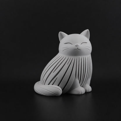 Cat Decor in Gray finish
