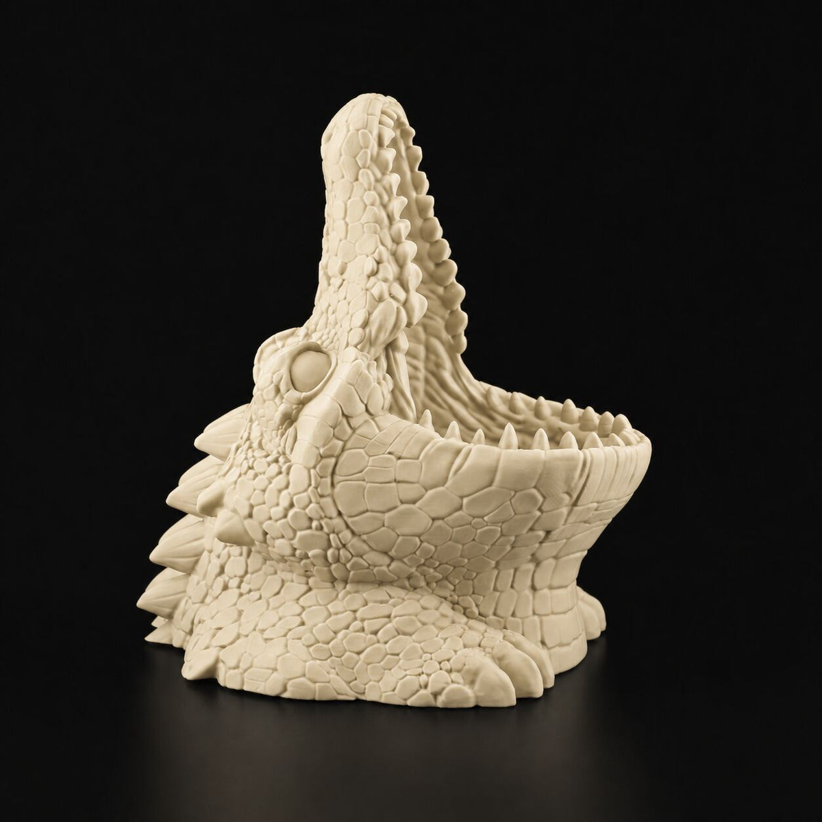 Crocodile Pen Holder in Desert Tan