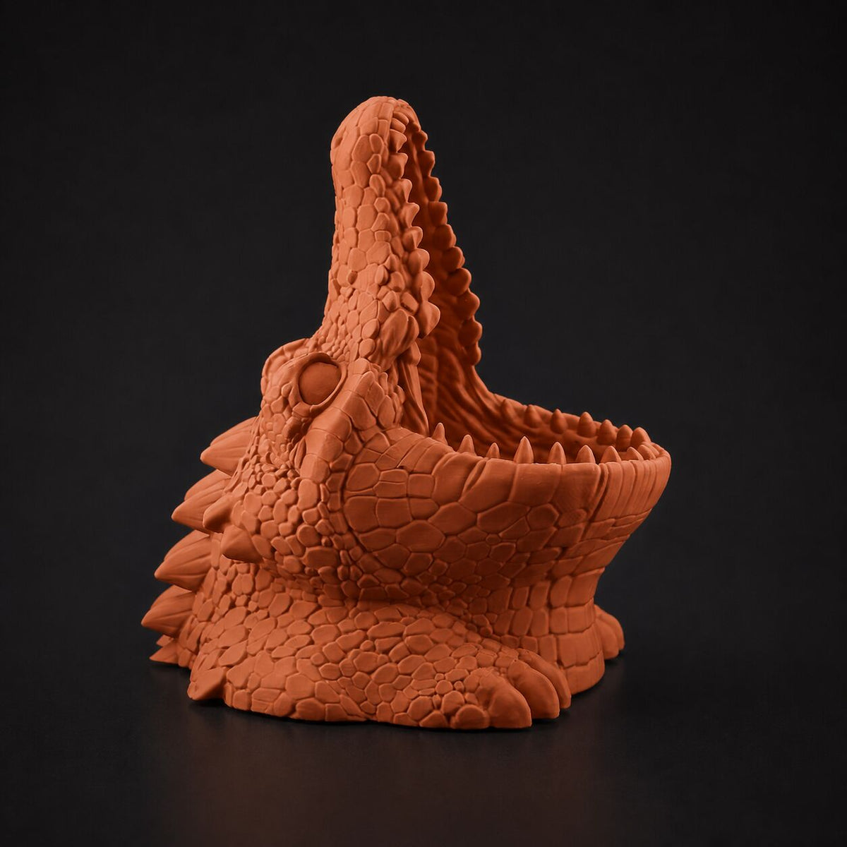 Crocodile Pen Holder in Terracotta