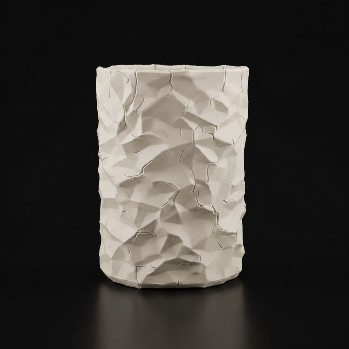 Crumbled Pen Holder in Bone White