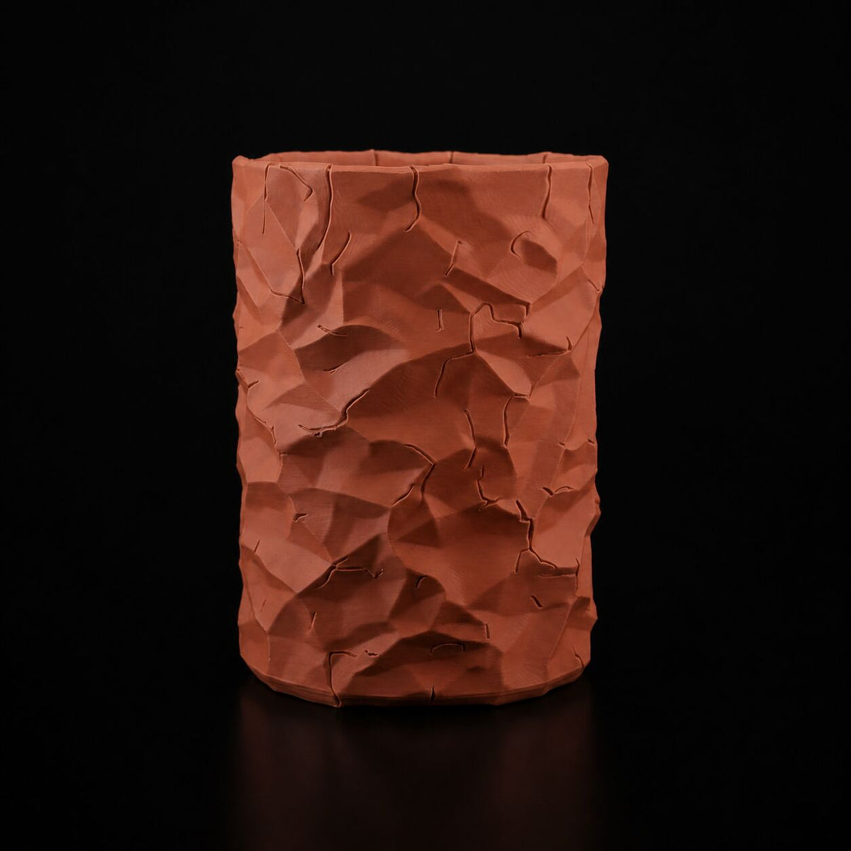 Crumbled Pen Holder in Brown
