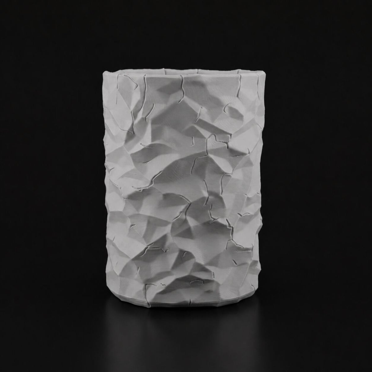 Crumbled Pen Holder in Gray
