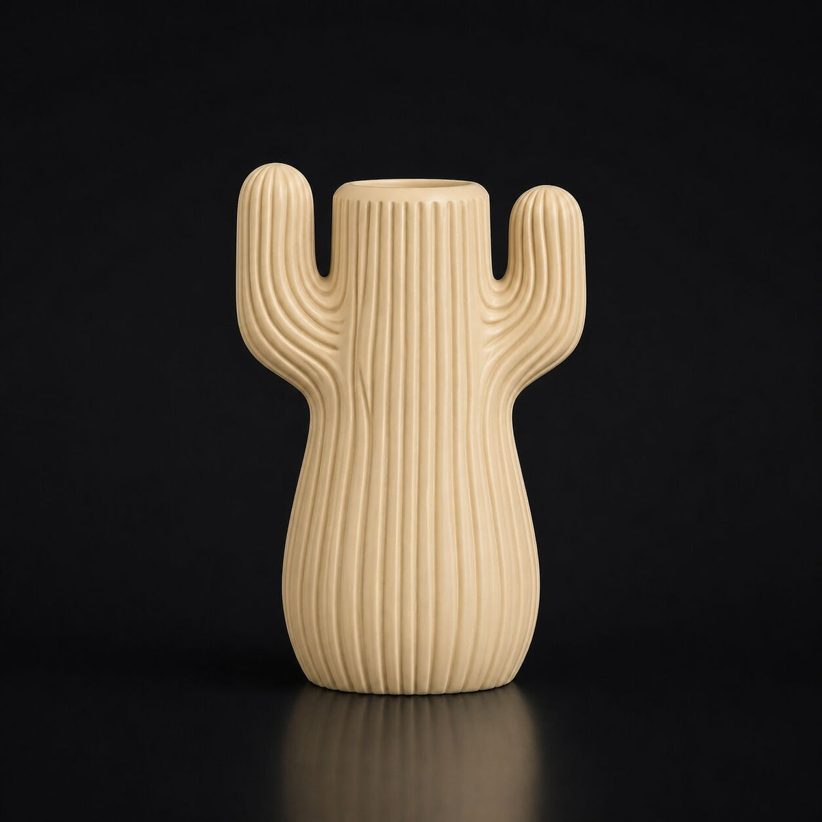 Desert Cactus Charm Vase Desert Tan