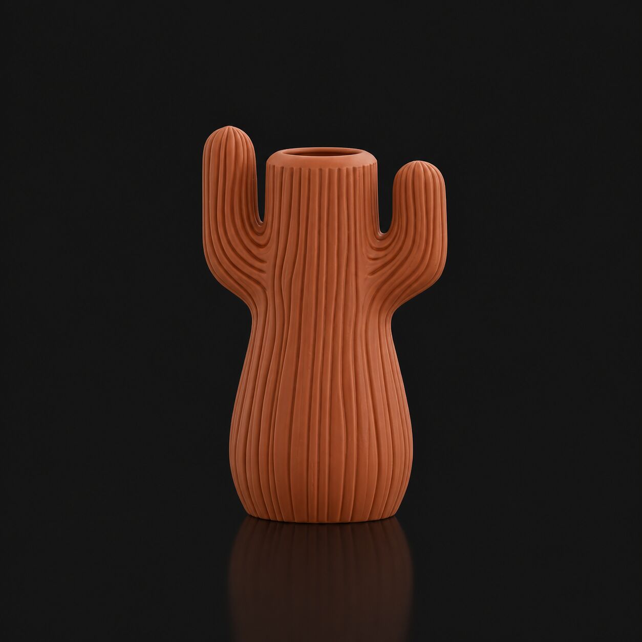 Desert Cactus Charm Vase (Only vase) Terracotta