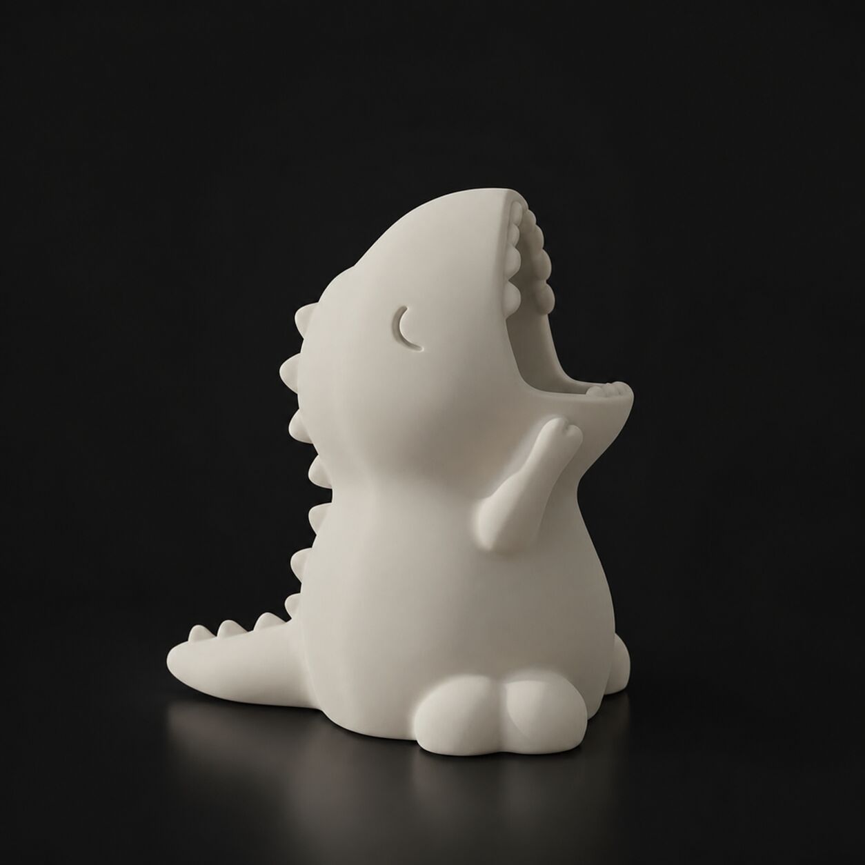 Dinosaur T-REX Pencil Holder in Bone White