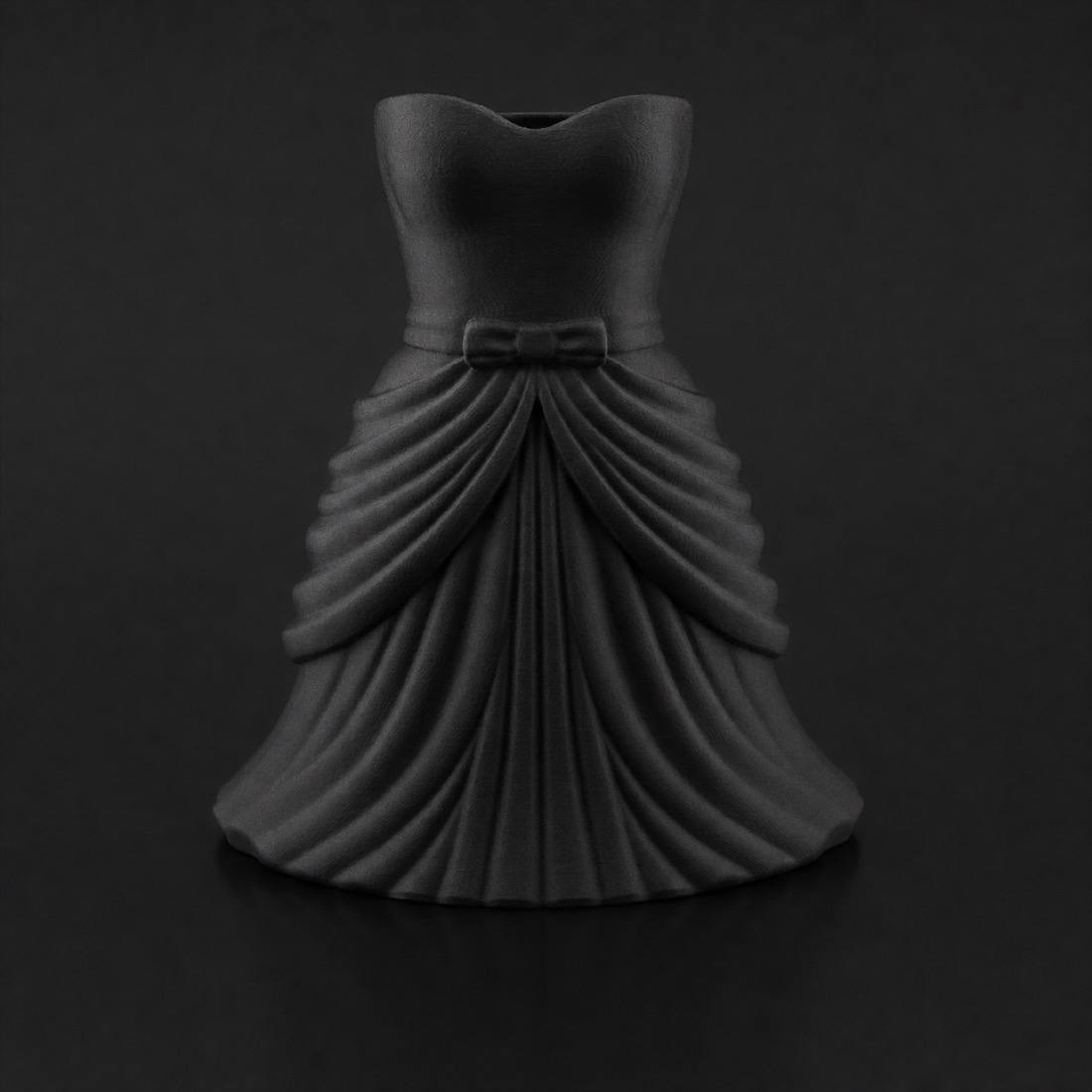 Dress Vase Black