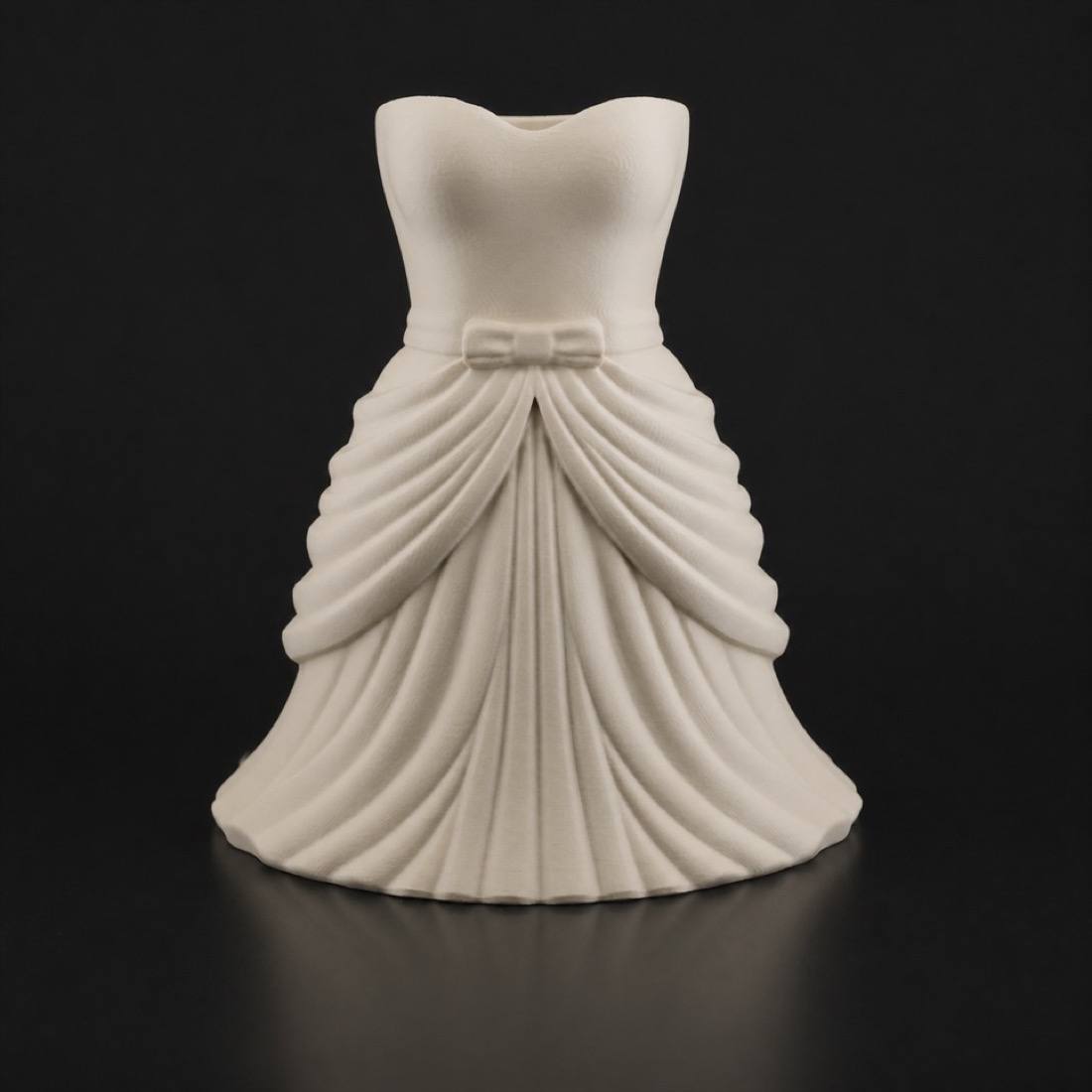 Dress Vase Bone White