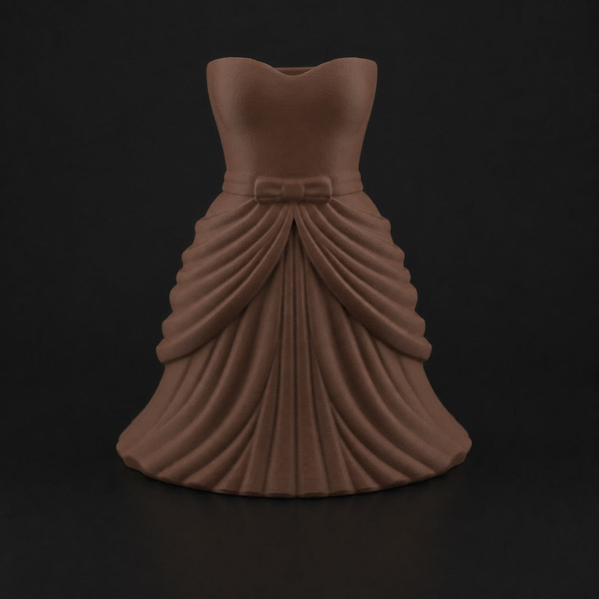 Dress Vase Cocoa Brown