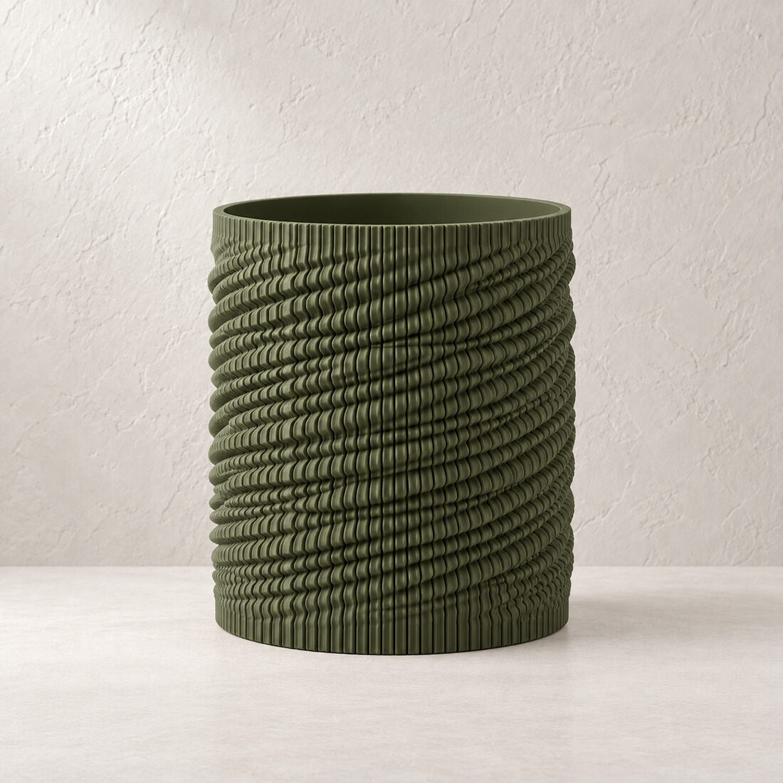 Emberweave Planter in Dark Green