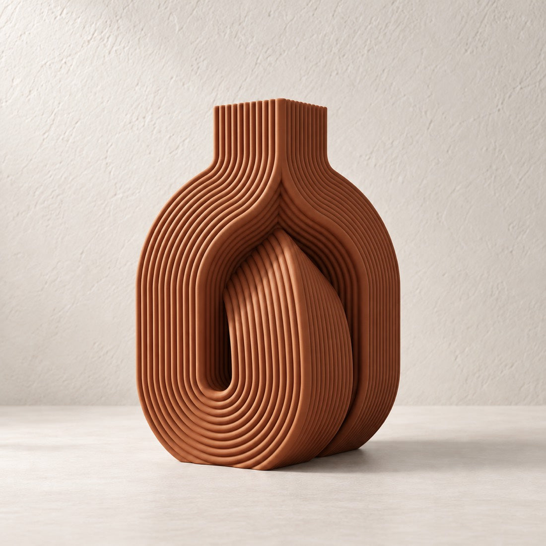 Entwine Vase in Terracotta (#A15636), 7 inch