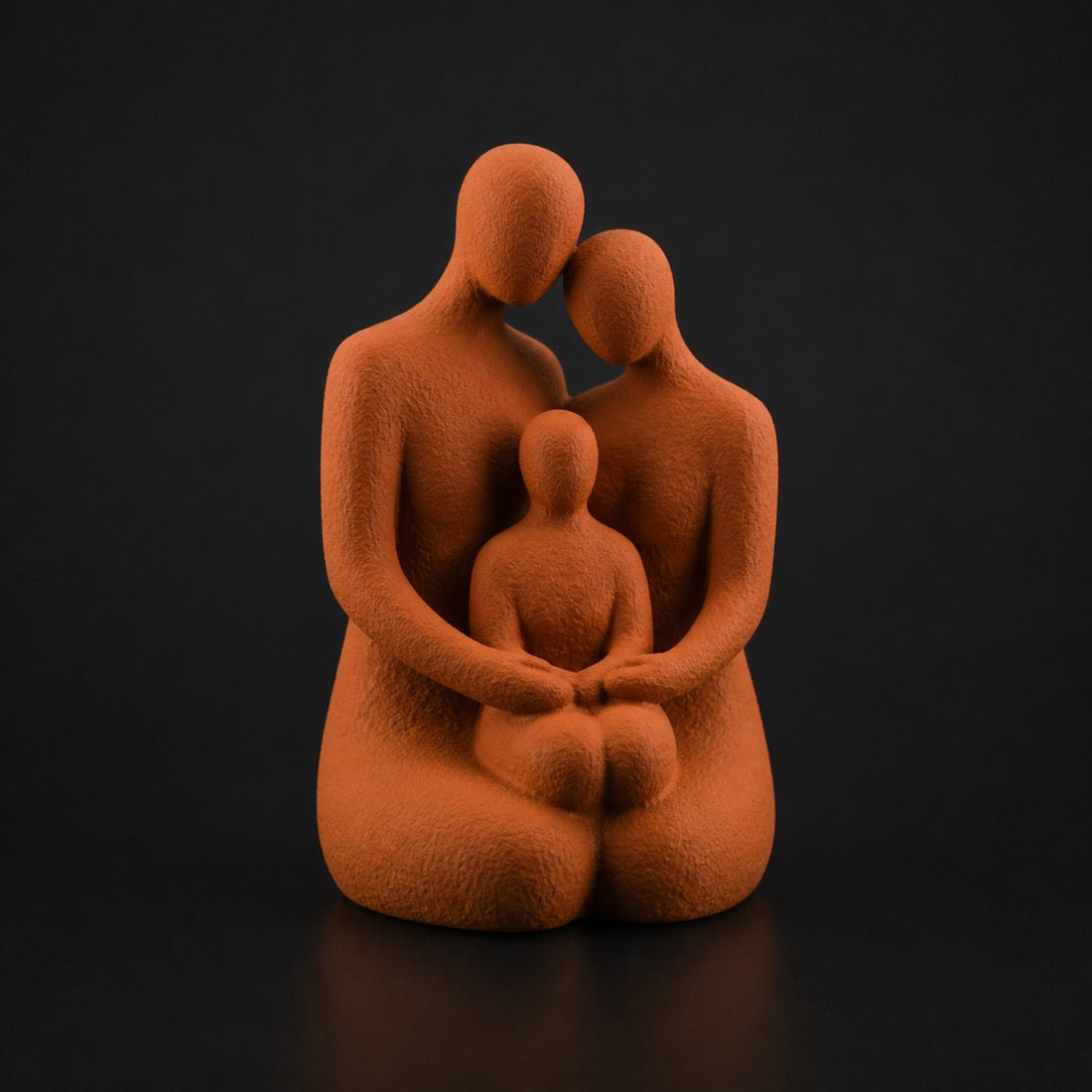 Family Sculpture in Terracotta