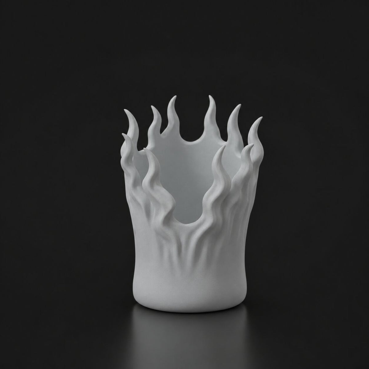 Fire Pen Holder in Gray