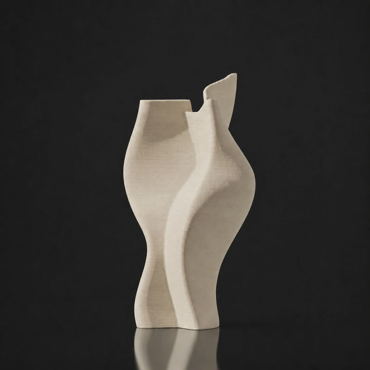 Flow Vase Bone White