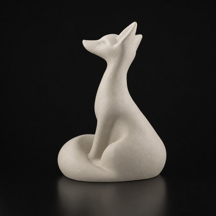Fox Decor in Bone White