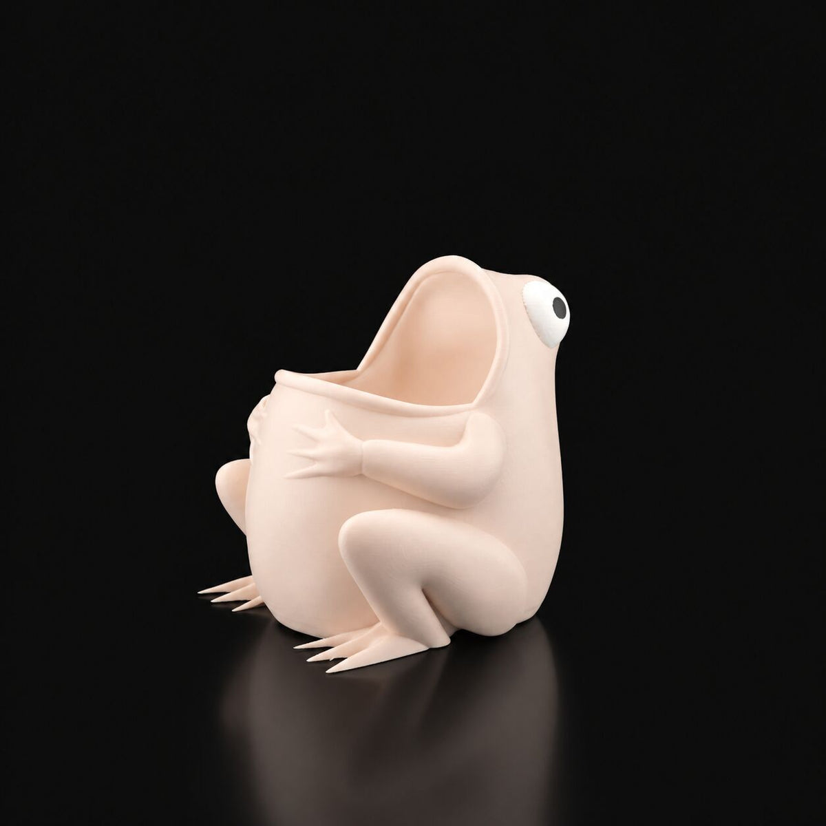 Frog Pen Holder in Matte Beige
