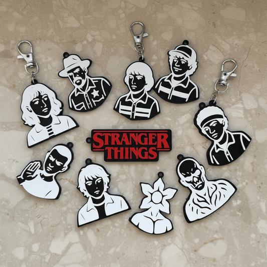 Stranger Things Characters Keychain Set (10 pieces)