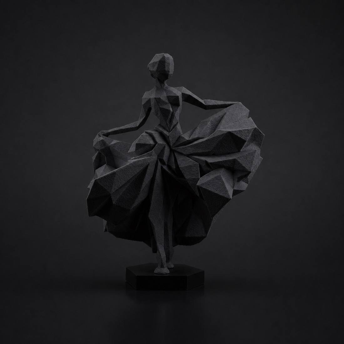 Geometric Ballerina Dancer black