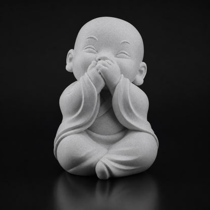 Giggling Baby in Gray finish