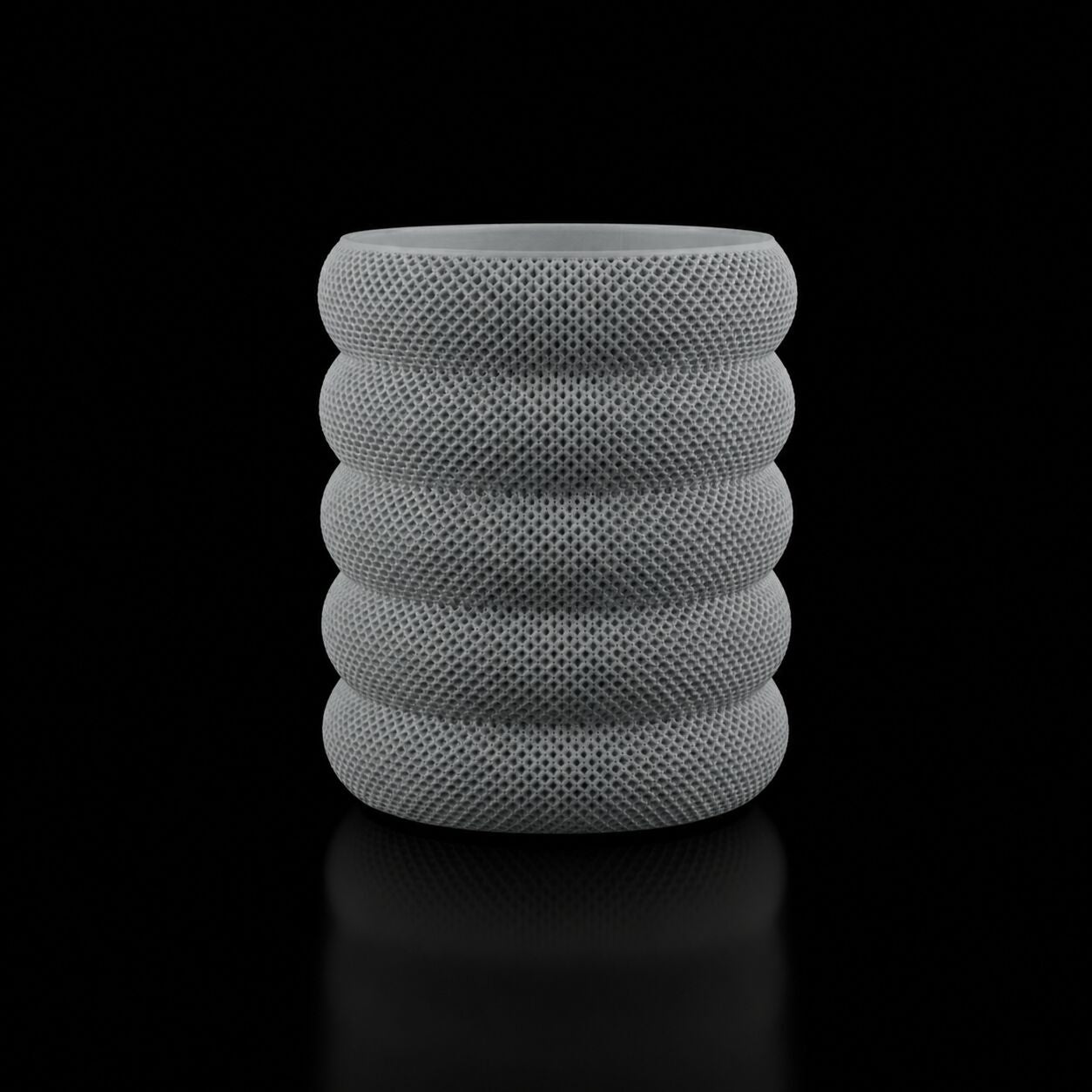 Grid Pen Holder in Gray
