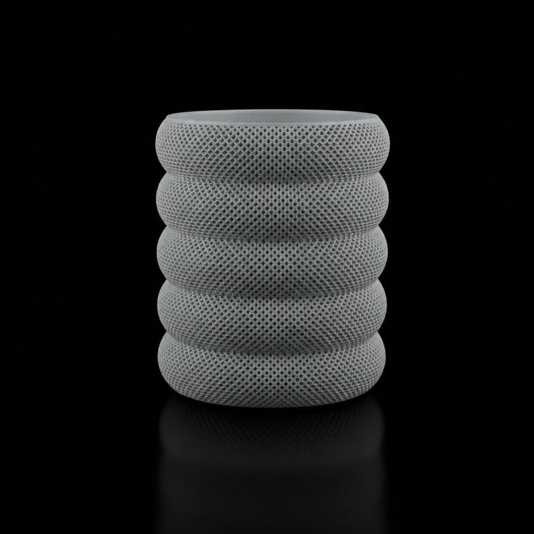 Grid Pen Holder in Gray