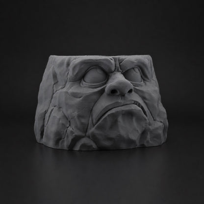 Grumpy Planter in Ashen Concrete finish
