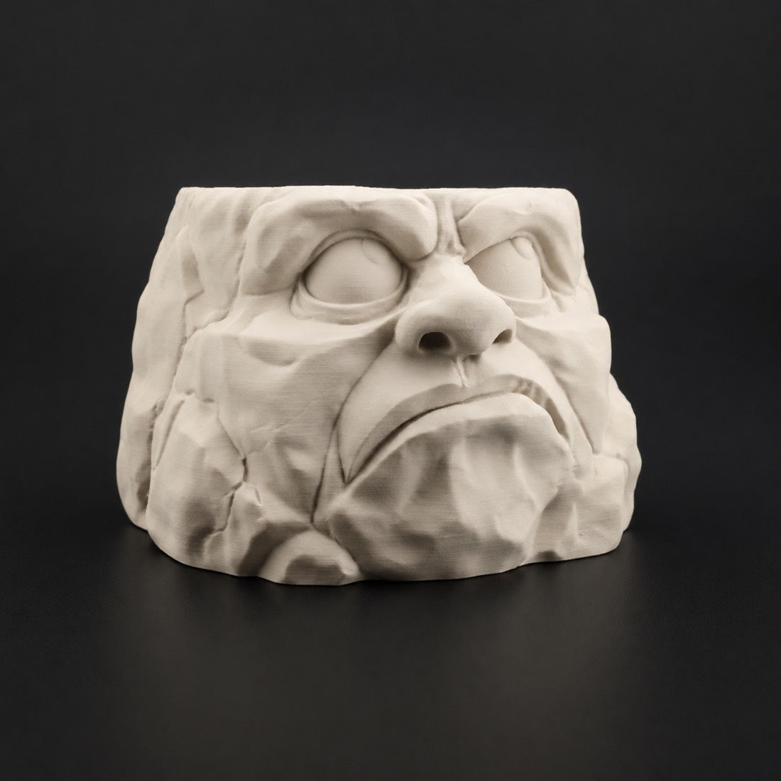 Grumpy Planter in Bone White finish