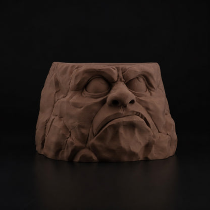 Grumpy Planter in Cocoa Brown finish