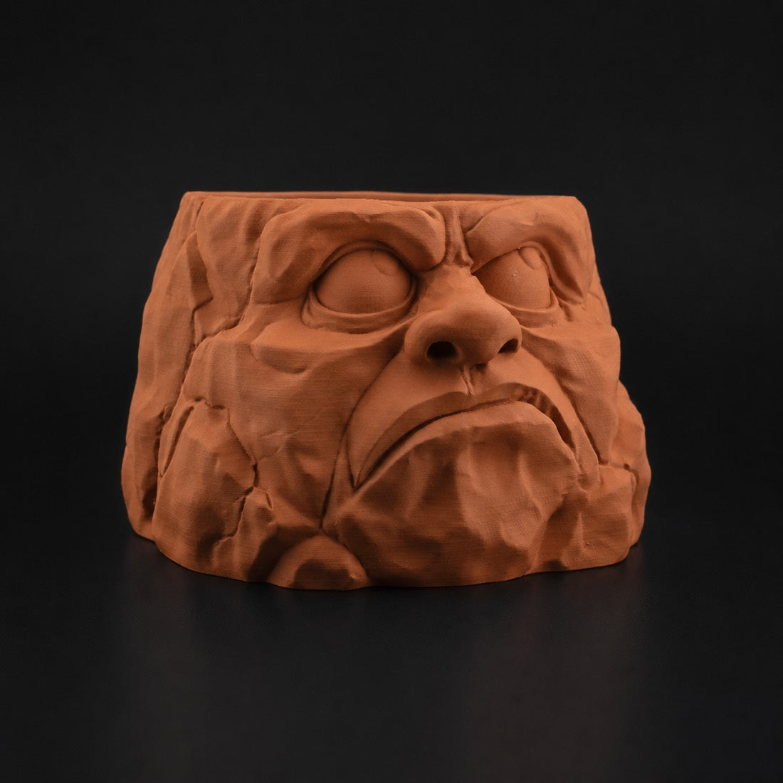 Grumpy Planter in Terracotta finish