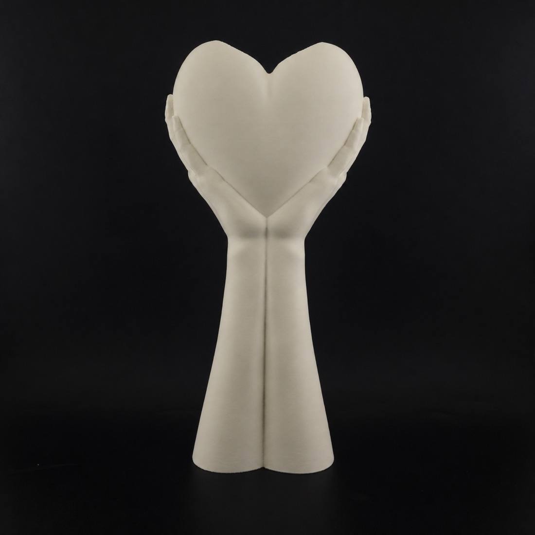HeartHold Bloom Vase  (Only vase) Black
