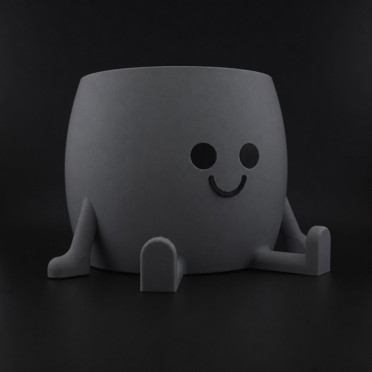 Happy Planter Ashen Concrete