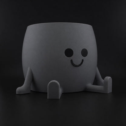 Happy Planter Ashen Concrete