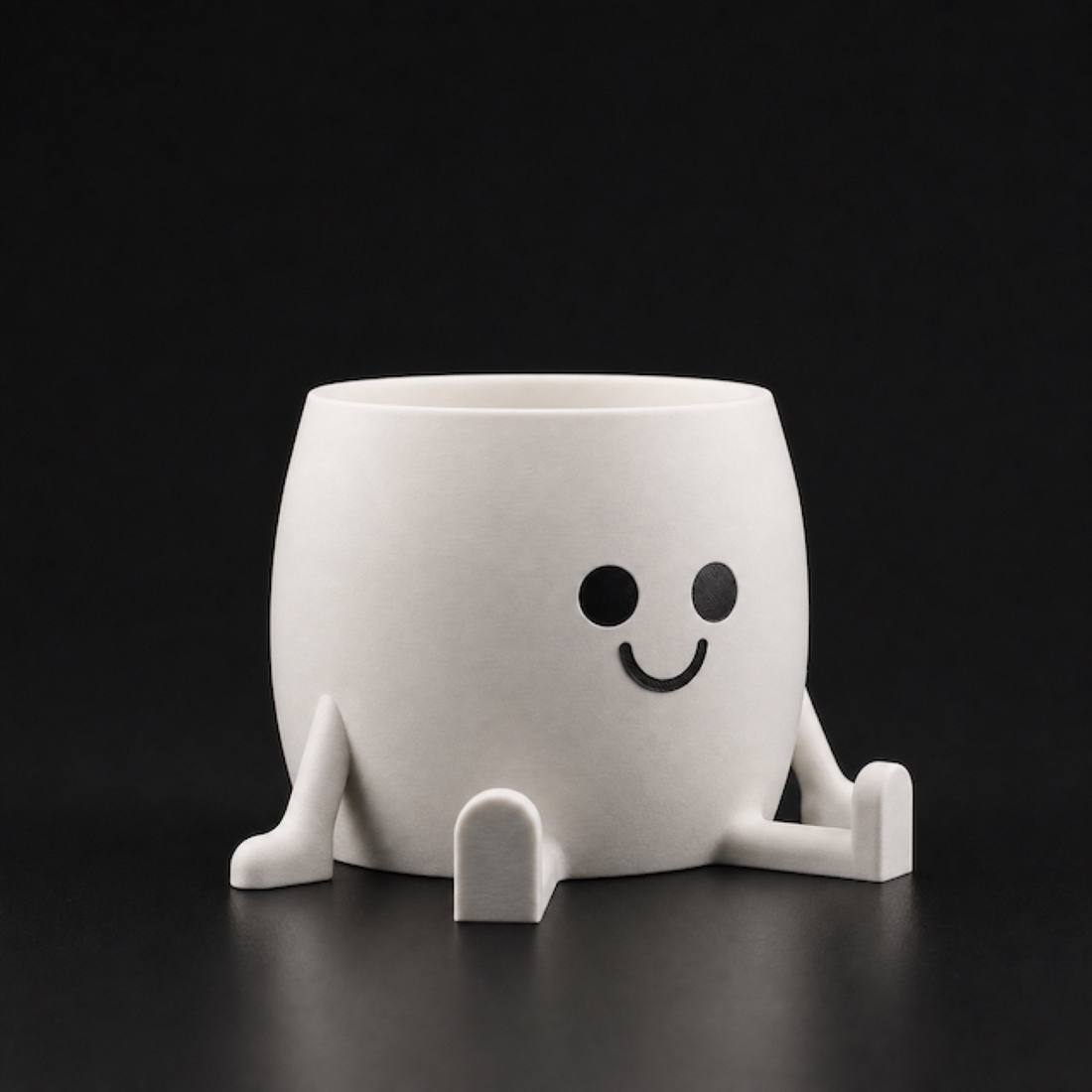 Happy Planter Bone White