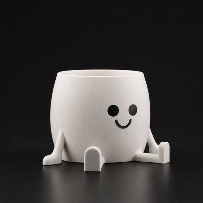 Happy Planter Bone White