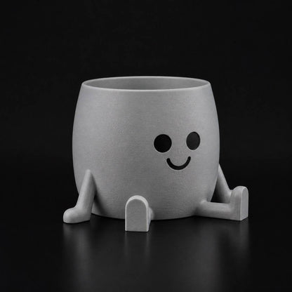 Happy Planter Gray