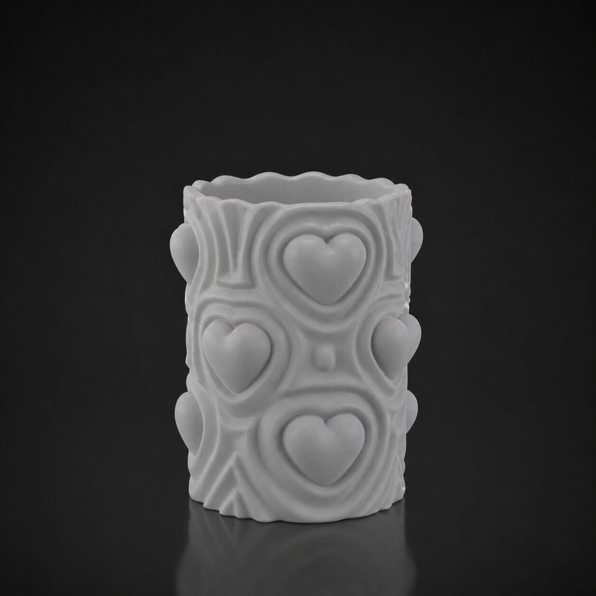 Heartbeat Rhythm Vase Gray
