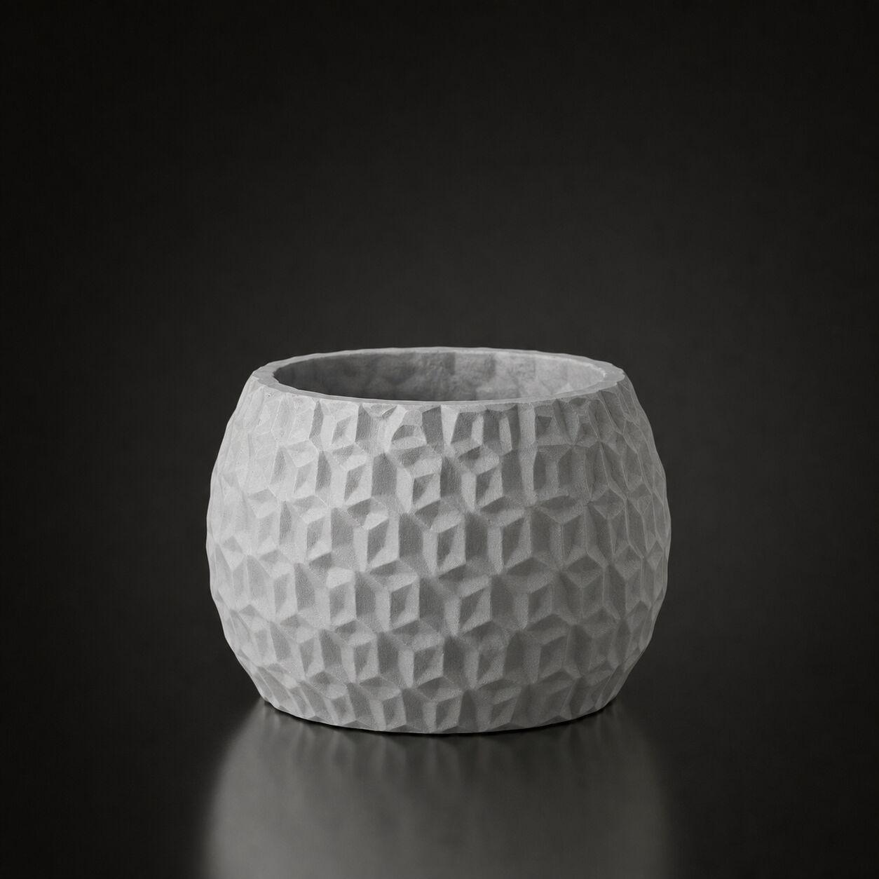 Hexa Planter (Only pot) Gray
