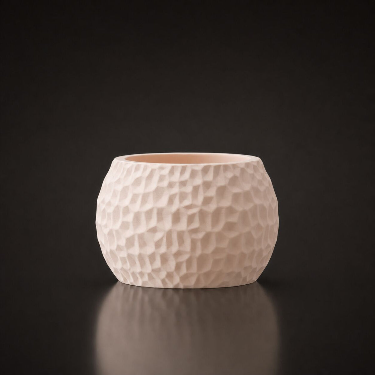 Hexa Planter Matte Beige