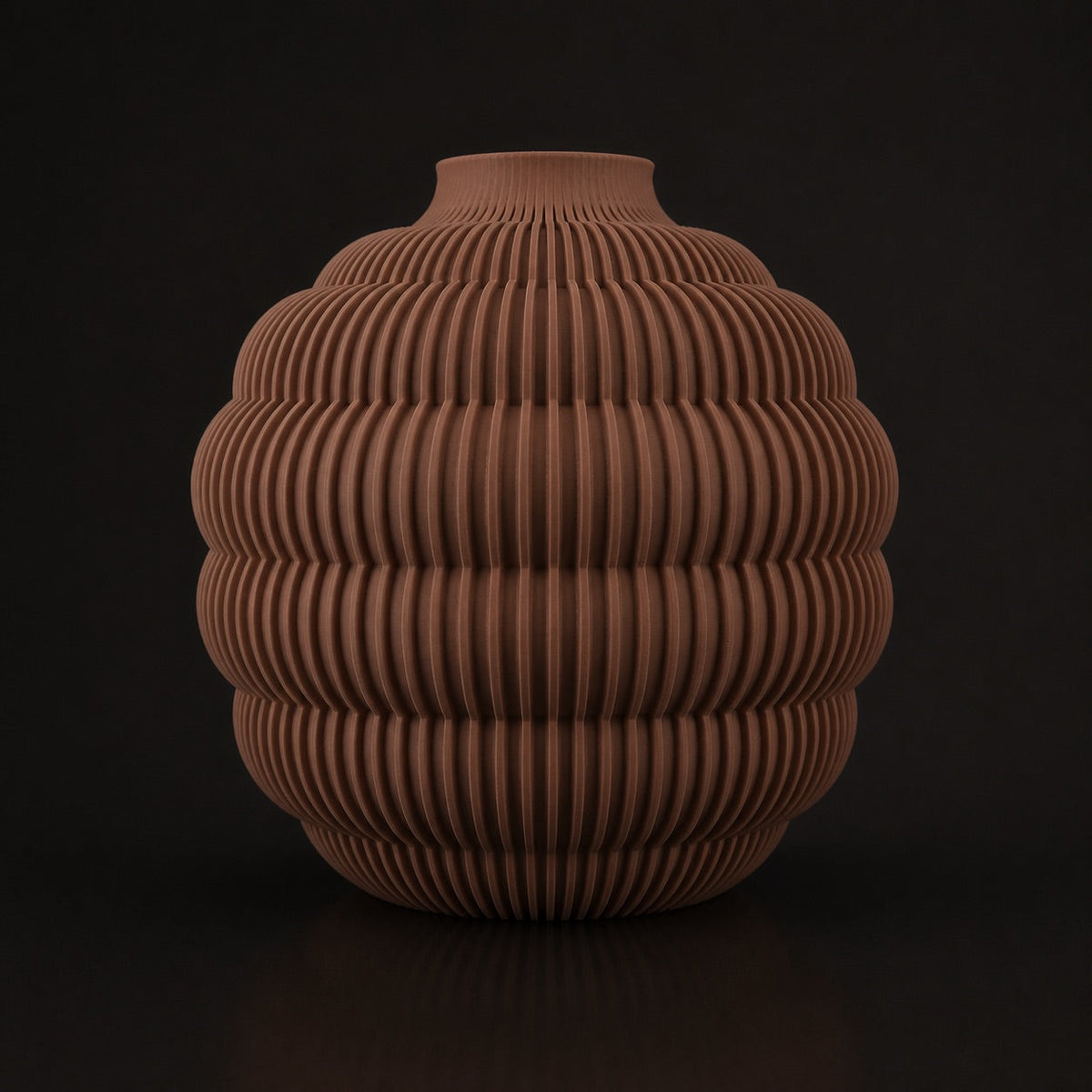 Hive vase Cocoa Brown