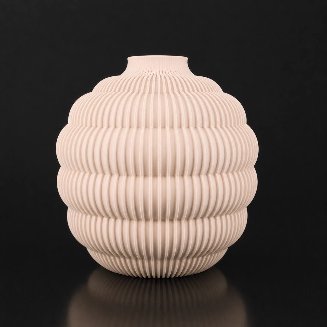Hive vase Matte Beige