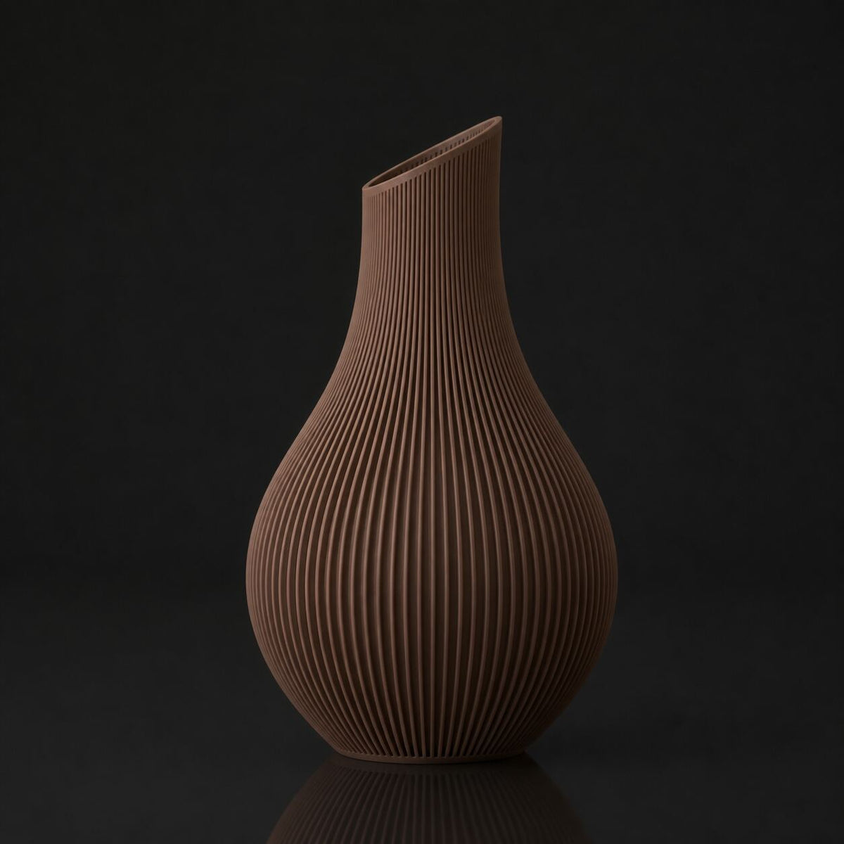 Japandi Vase Cocoa Brown