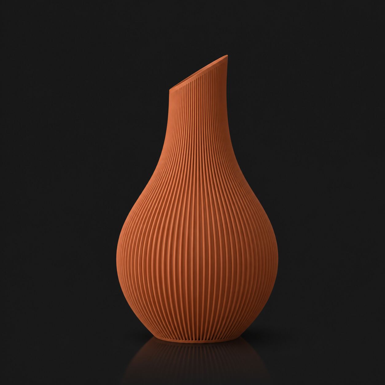 Japandi Vase Terracotta