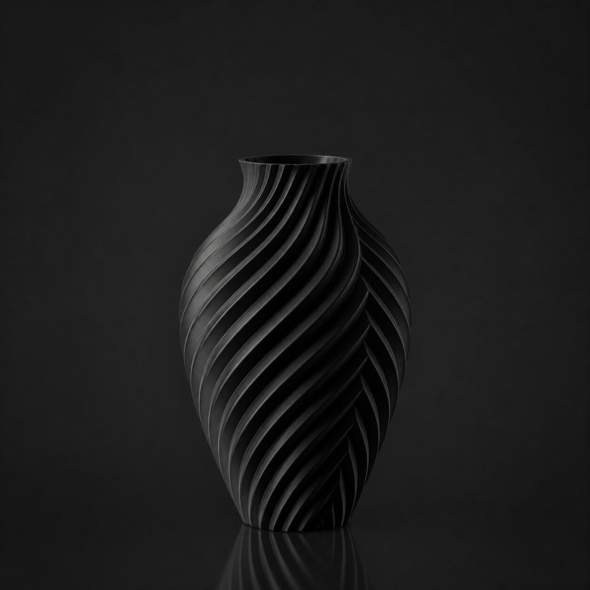 Kromatik Artisan Vase Black